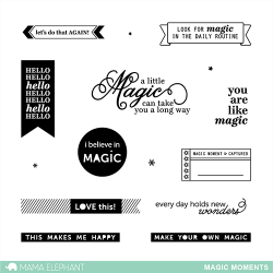 Mama Elephant MAGIC MOMENTS stamps